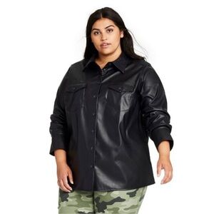 Nili Lotan x Target Avant‎ Garde Faux Leather Jacket Women’s 4X